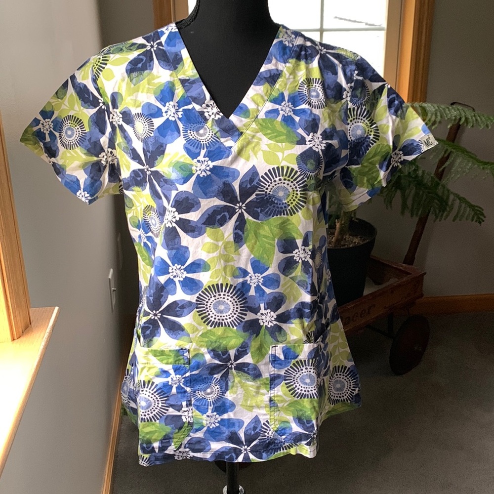 Floral V-Neck Women's Top